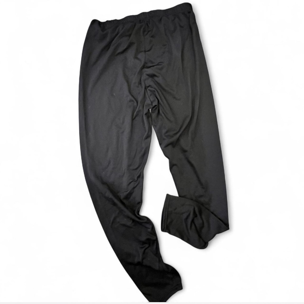 Black Fleece Lined Thermal Leggings for Men - Picture 3 of 3